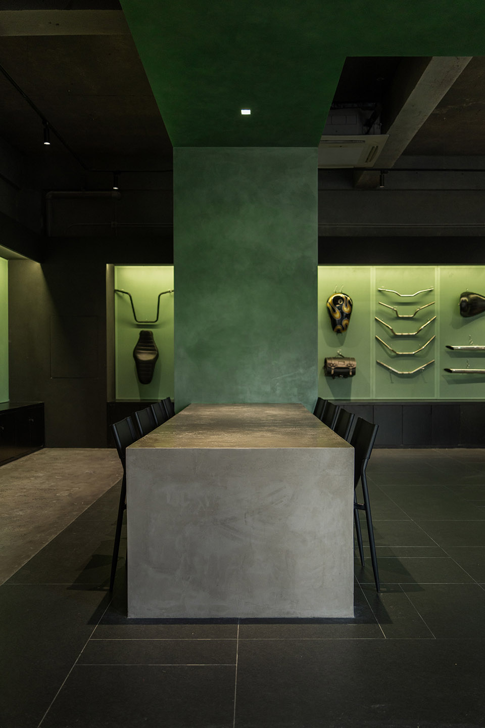 motorcycle club by airwall architecture office