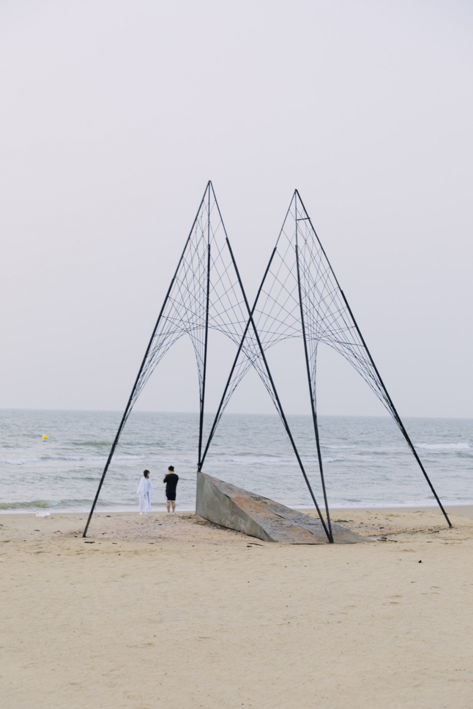 fire wings seaside bonfire at the 2024 aranya theater festival by atelier heimat