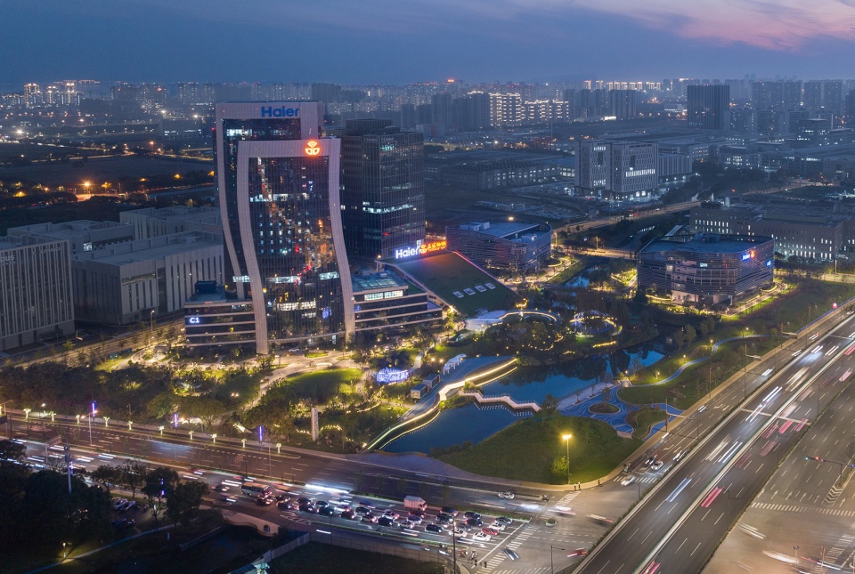 haier wuxi iot ecological network demonstration base by inwen design