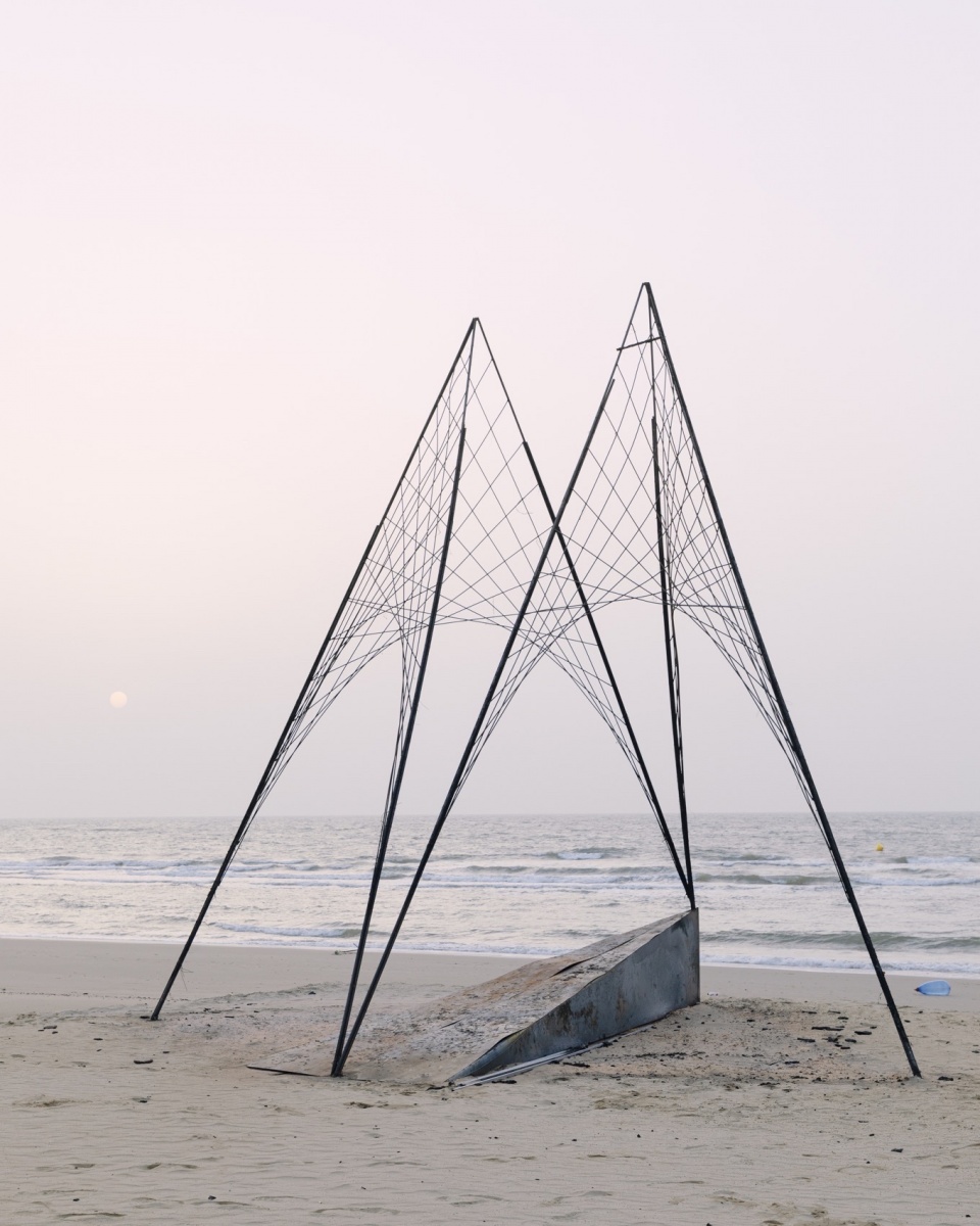 fire wings seaside bonfire at the 2024 aranya theater festival by atelier heimat