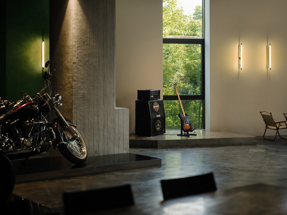 motorcycle club by airwall architecture office