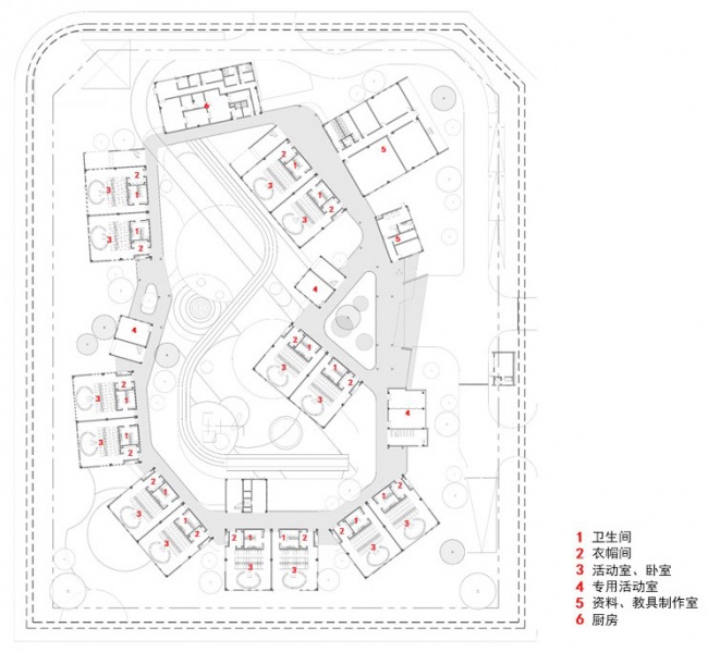 yiwu zongze class 36 kindergarten designed by 9m design