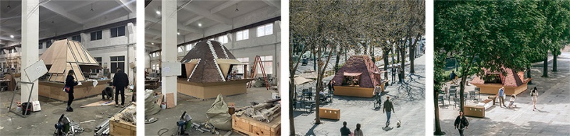 theatre tea pavilions by kooo architects