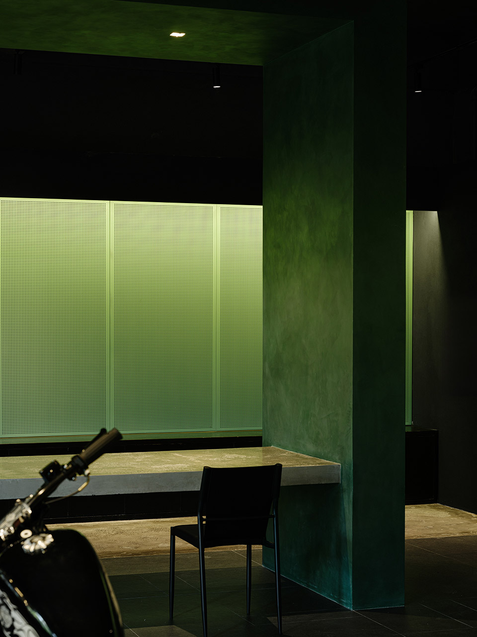motorcycle club by airwall architecture office