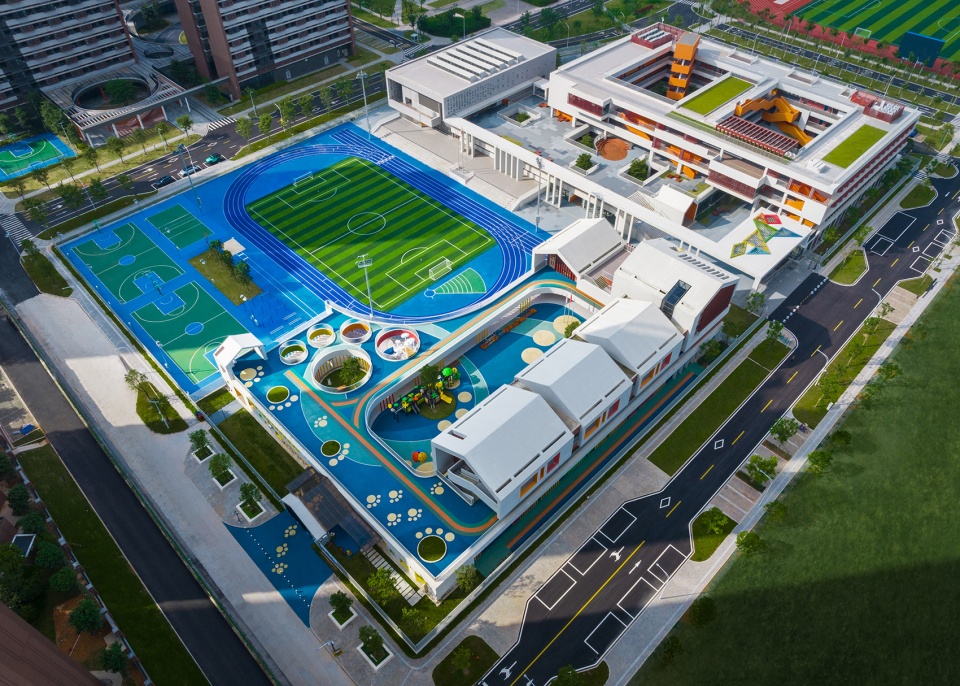 the f6 primary school and kindergarten of the guangzhou scut by scutad