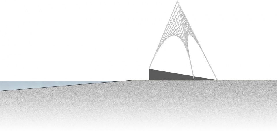 燃烧后立面图 Elevation after burning fire wings by atelier heimat