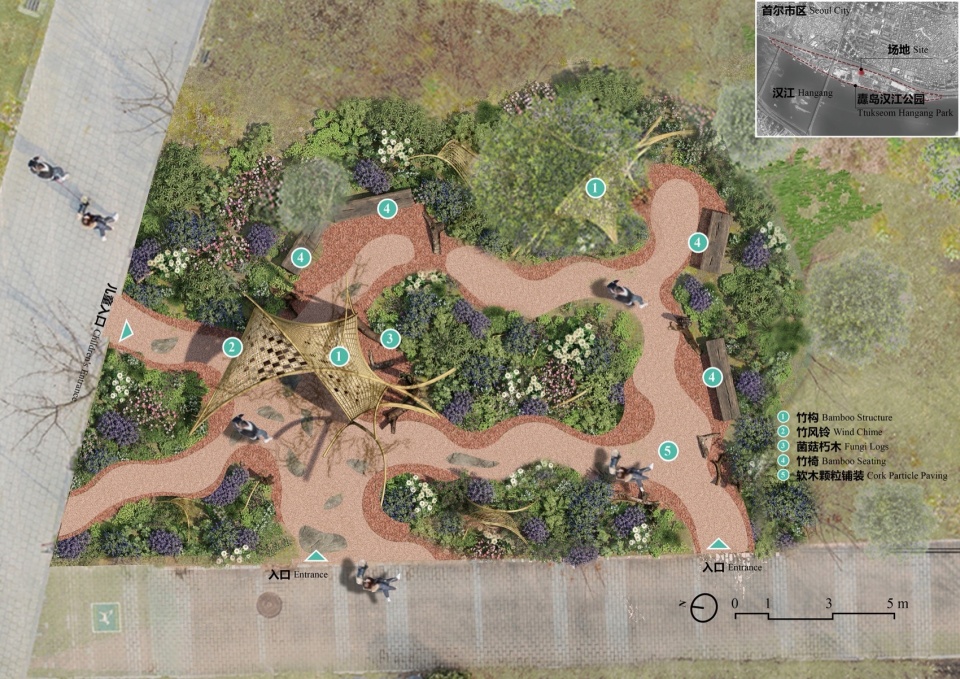 总平面图 biological self organizing garden