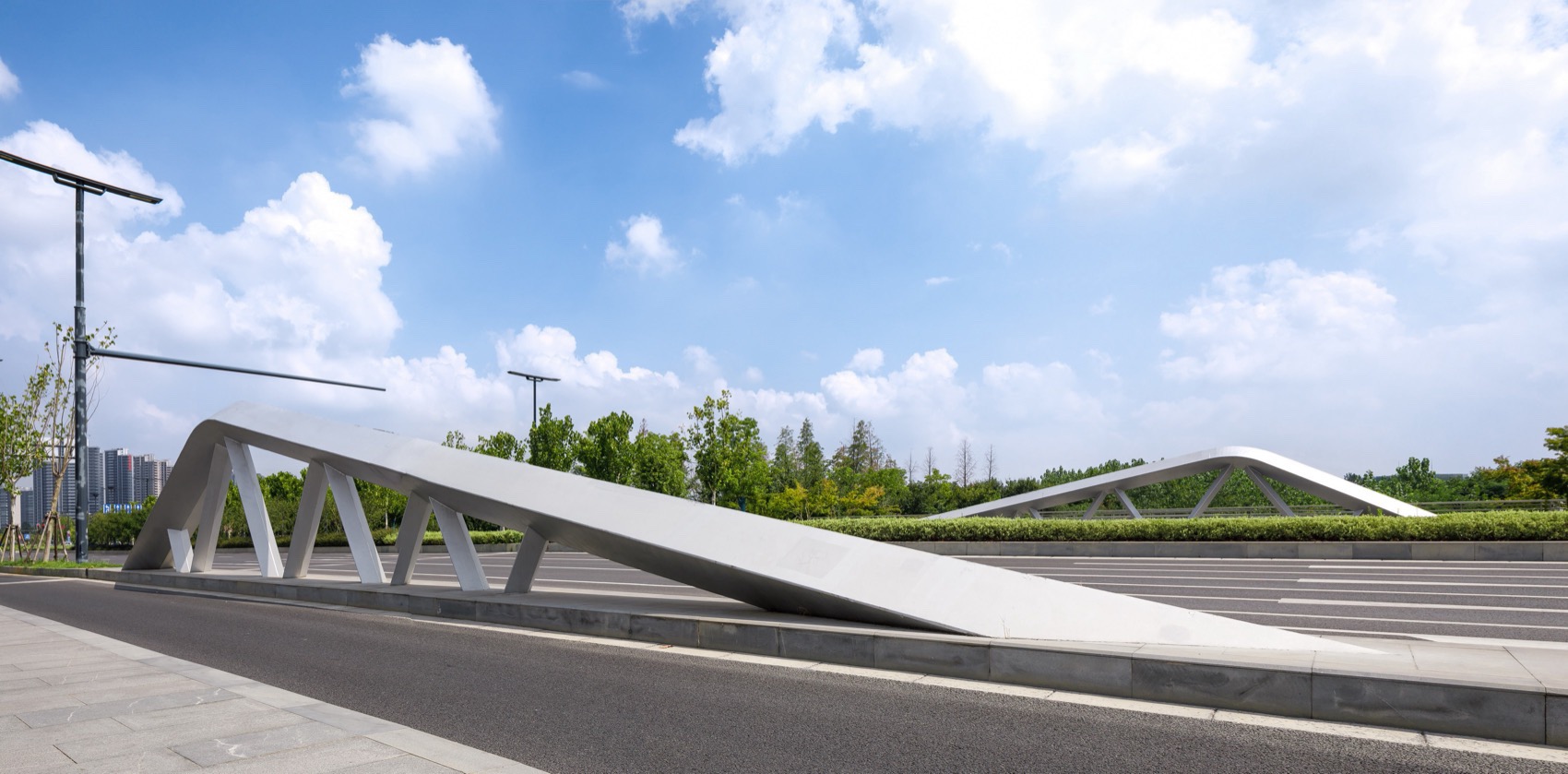 Pedestrian and vehicular bridges for Nanjing’s Nanbu New Town by NAN ...