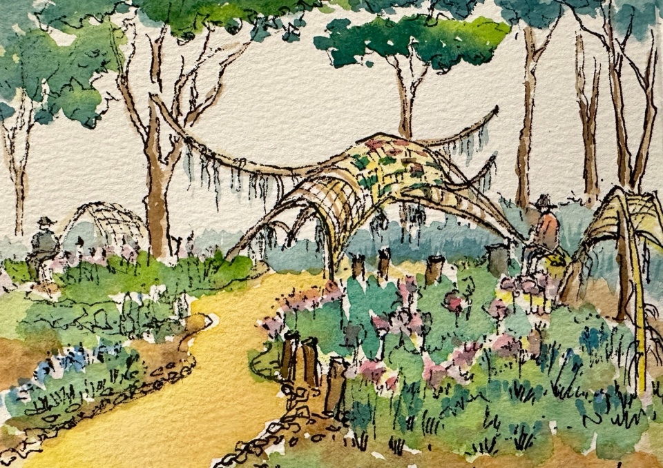 概念草图 biological self organizing garden