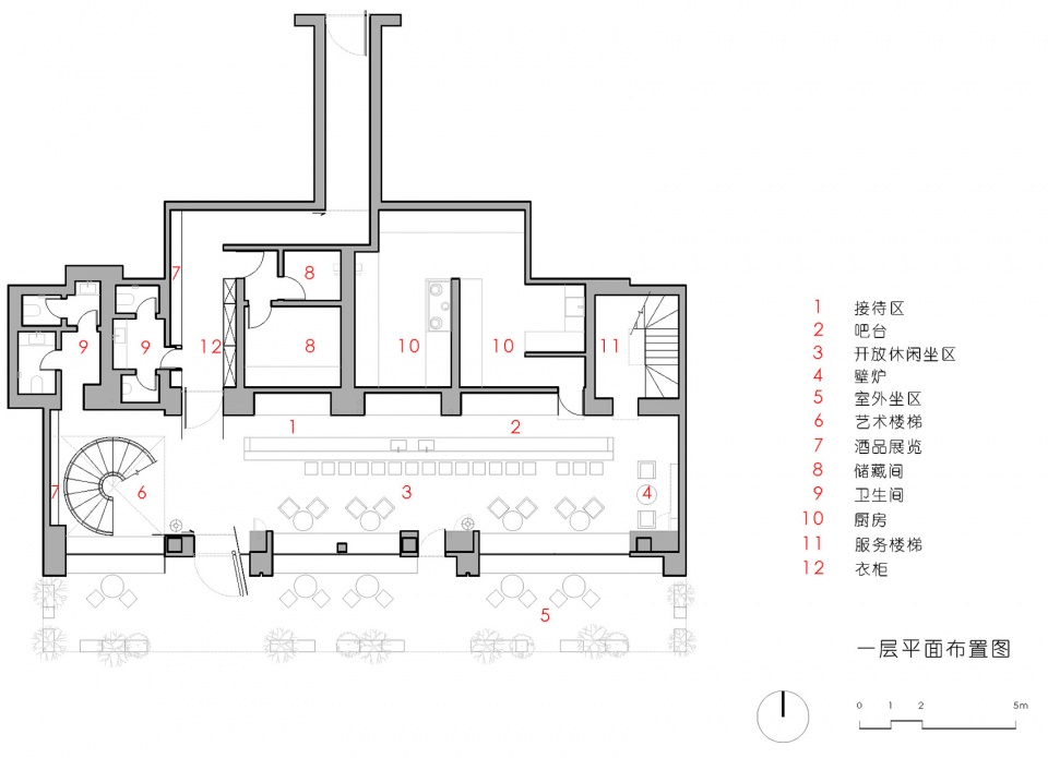 一层平面布置图 taiyuan numquam revetor whisky bar