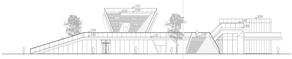 东立面east elevation butterfly pavilion