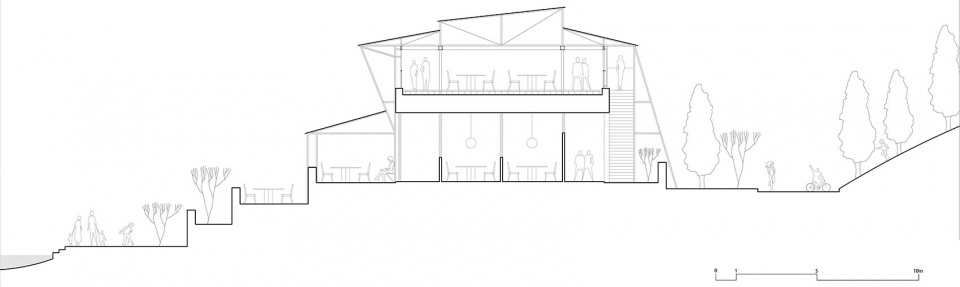剖面 section 1 the renovation of jindi station by wall architects of xauat