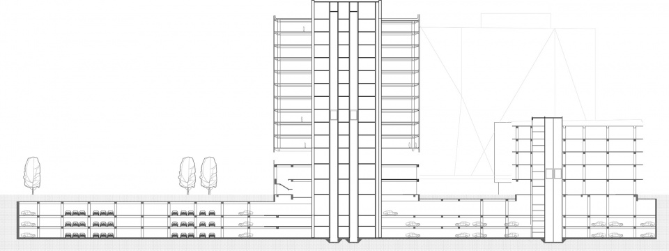 剖面2 Section 2 cpark haisu by gensler