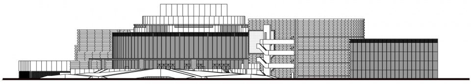 剧院立面图 wuhan dongxihu cultural center