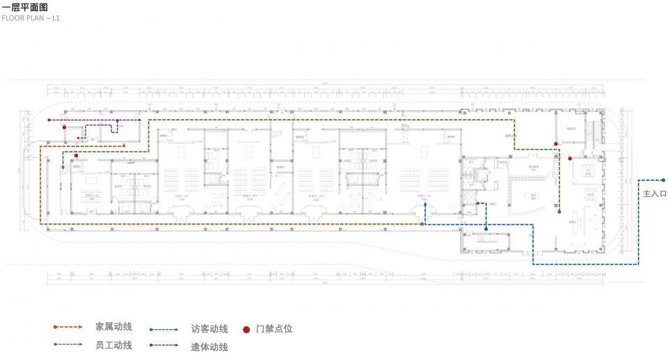 常州纪念堂一层动线分析 F1 Streamline Analysis
