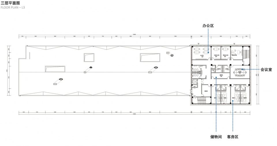 常州纪念堂三层平面图 F3 PLAN