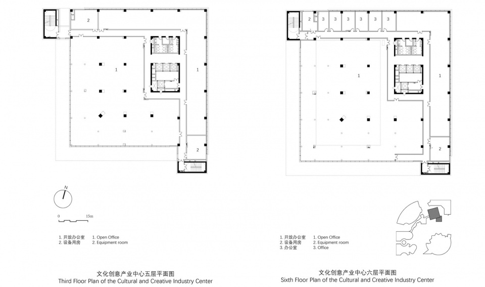 文化创意产业中心五、六层平面图 wuhan dongxihu cultural center