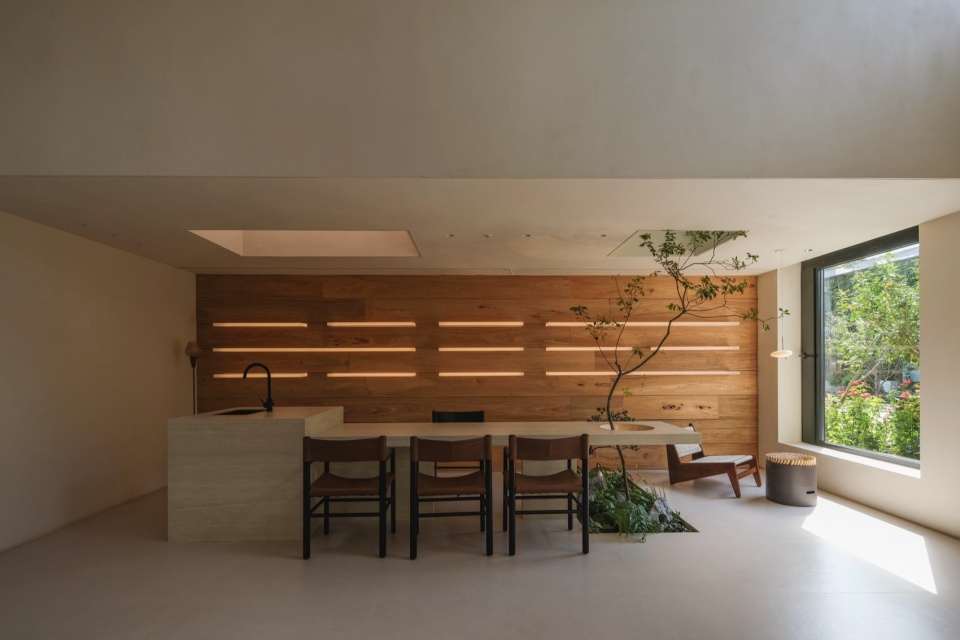茶台会客空间©金伟琦 salution lighting studio