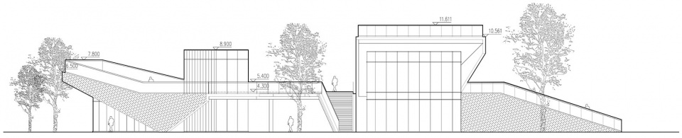 西立面west elevation butterfly pavilion