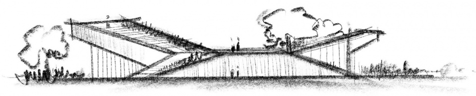 设计草图Sketch butterfly pavilion