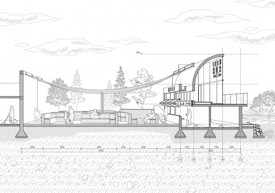 迎客塔a new community center of lianhe village by clab