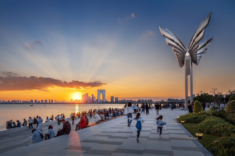 jinji lake landscape design by aecom
