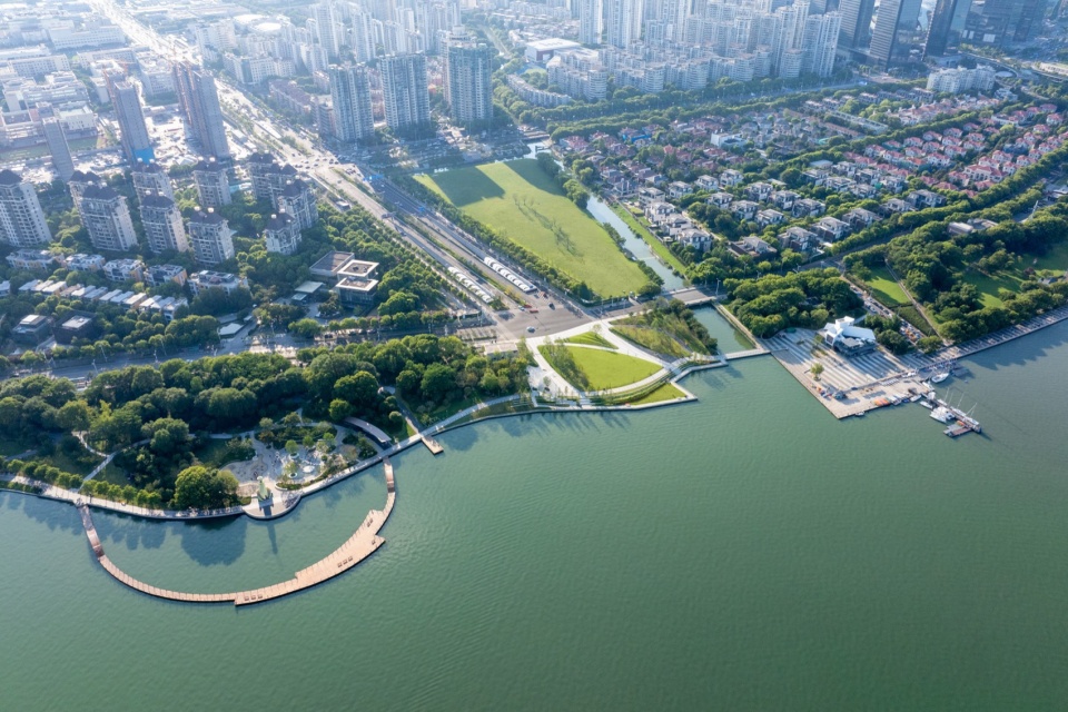 jinji lake landscape design by aecom