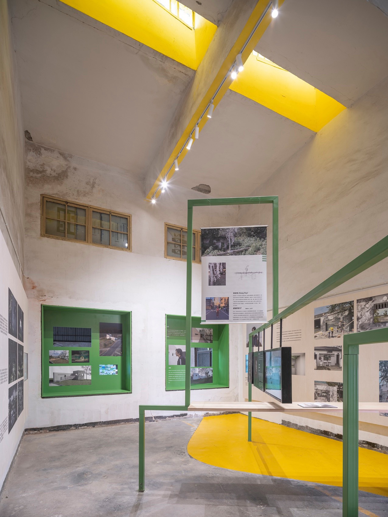 start from hushiguang exhibition south gallery space design by swoop