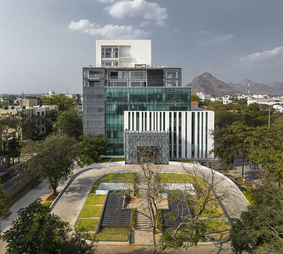 sona university centre and library block