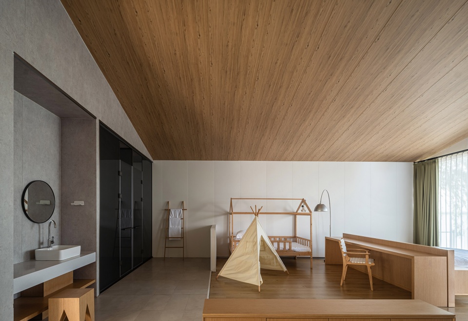 lakeside countryside homestay by menjue architects