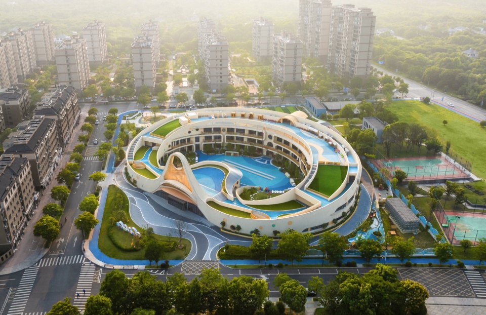 鸟瞰©文沛 central kindergarten