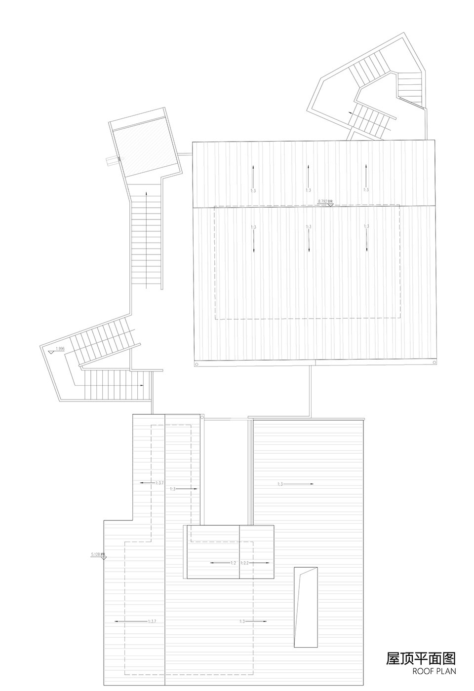 4 屋顶层平面图 dongyou corn courier station