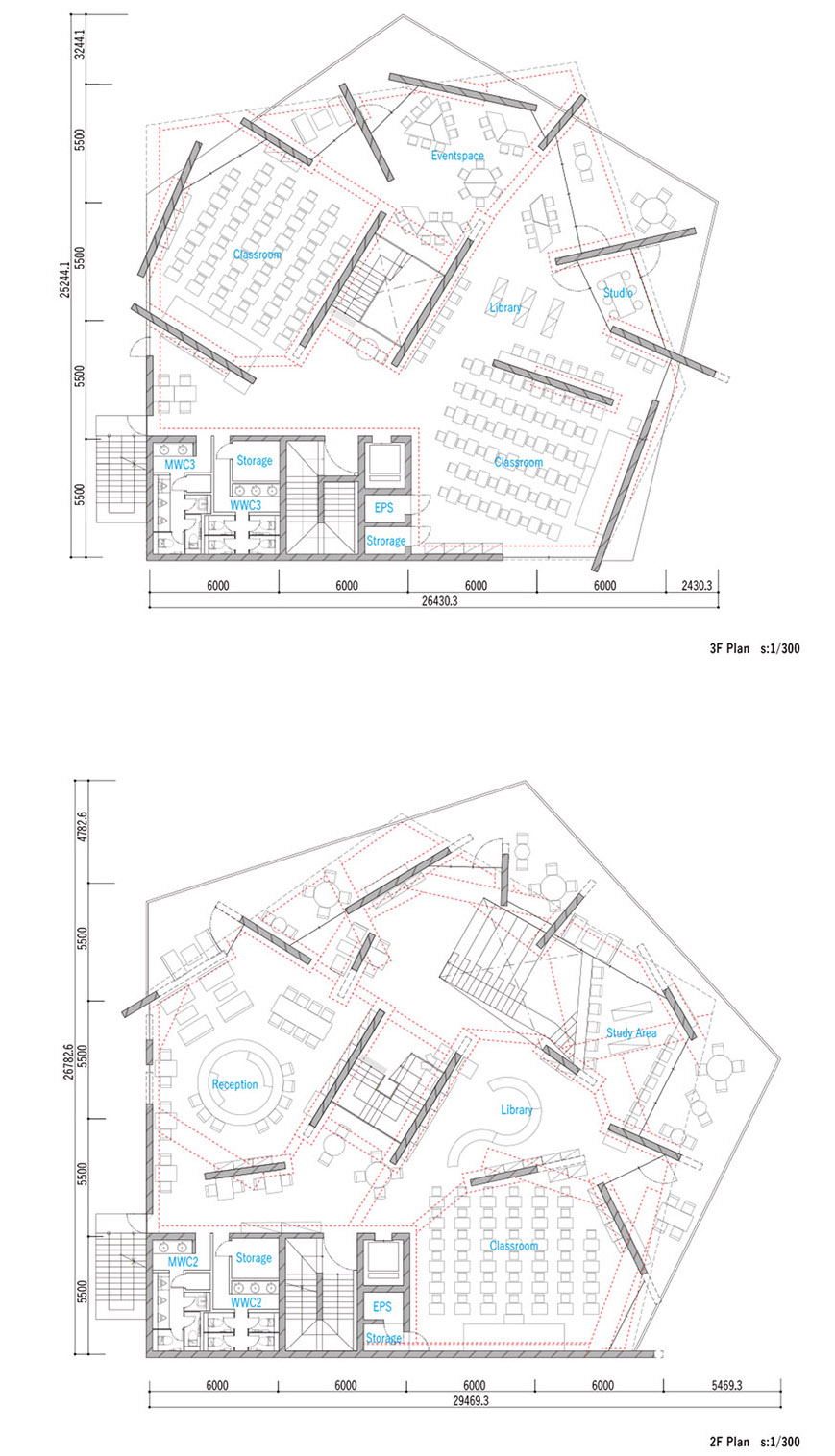 shonan institute of technology high school library by fukei