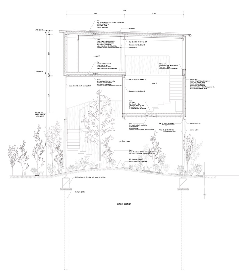 blank garden by unemori architects