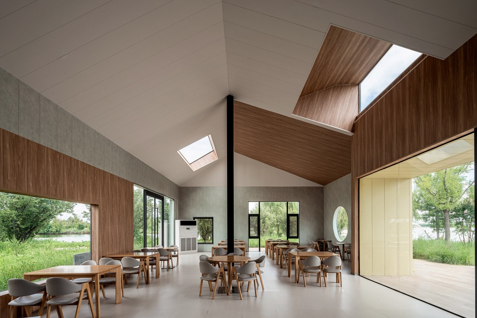 lakeside countryside homestay by menjue architects