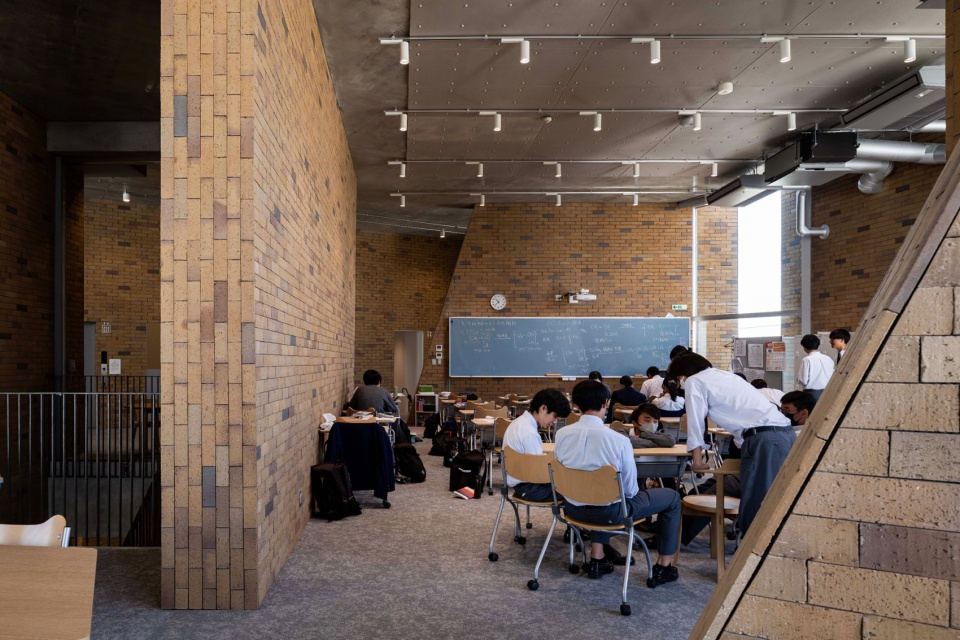 shonan institute of technology high school library by fukei
