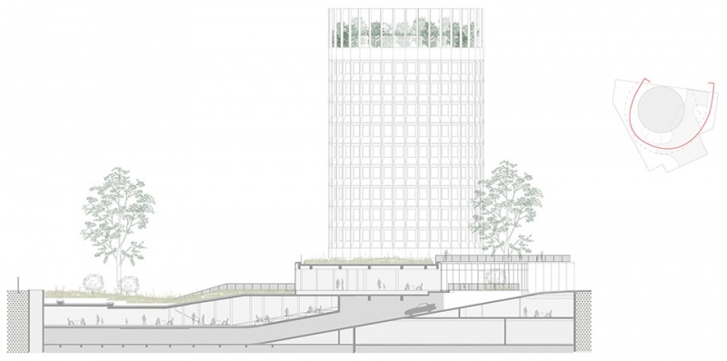 racine tower by maud caubet architectes