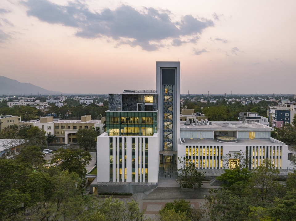 sona university centre and library block