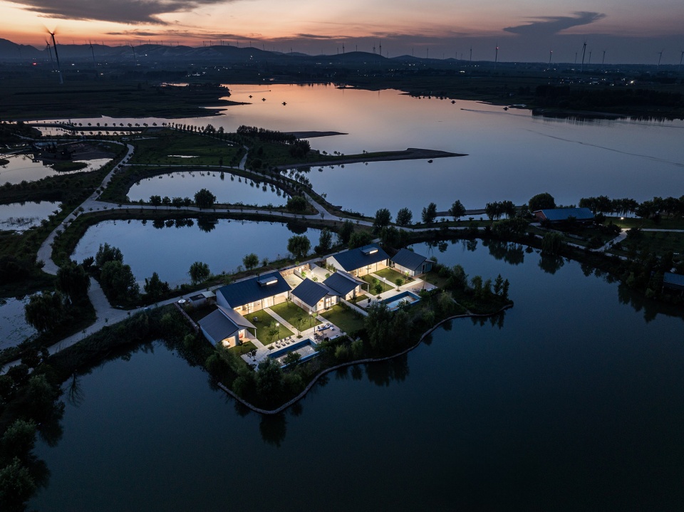 lakeside countryside homestay by menjue architects