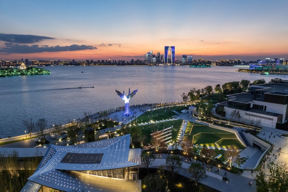 jinji lake landscape design by aecom