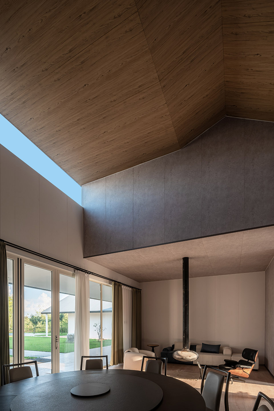 lakeside countryside homestay by menjue architects