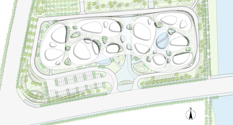 rizhao tea innovation park by kong xiangwei studio