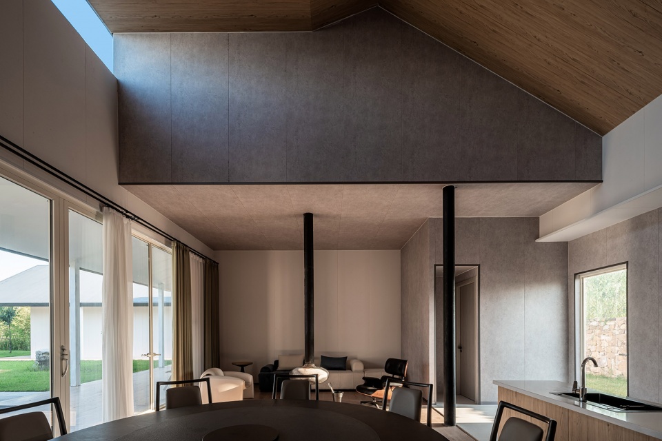 lakeside countryside homestay by menjue architects