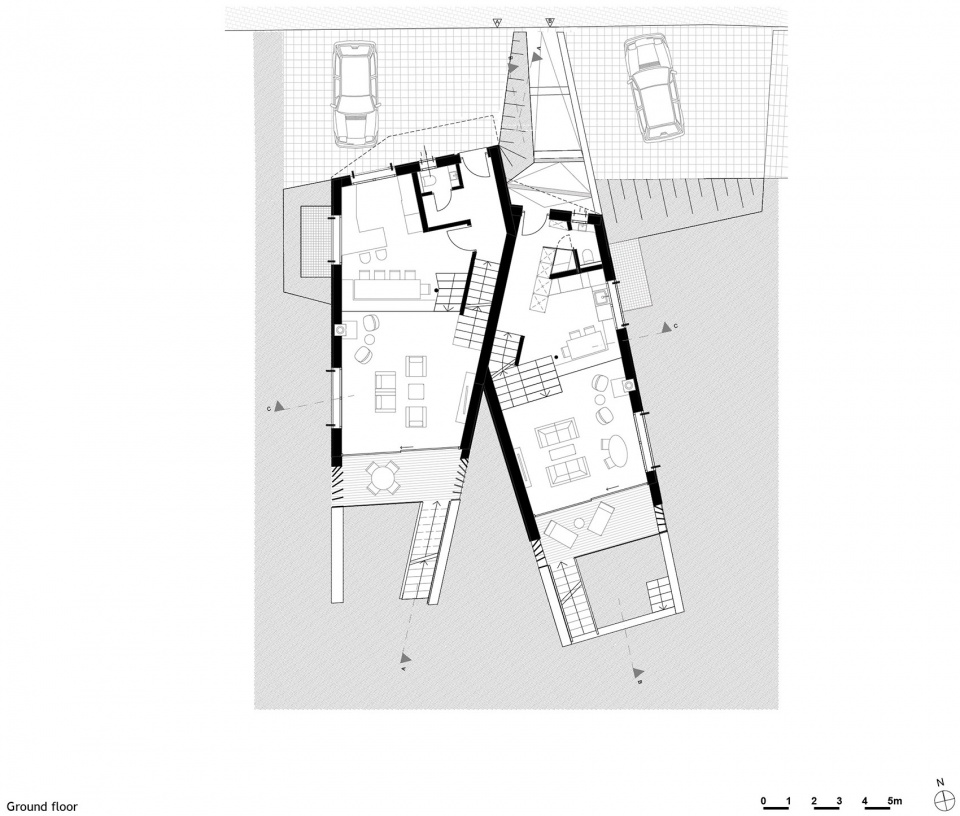 Ground floor casa carezza by monovolume architecture design