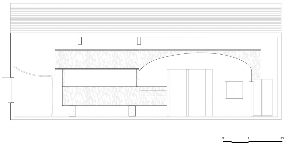 剖面图2 Section 2©衡建筑 moment boutique store