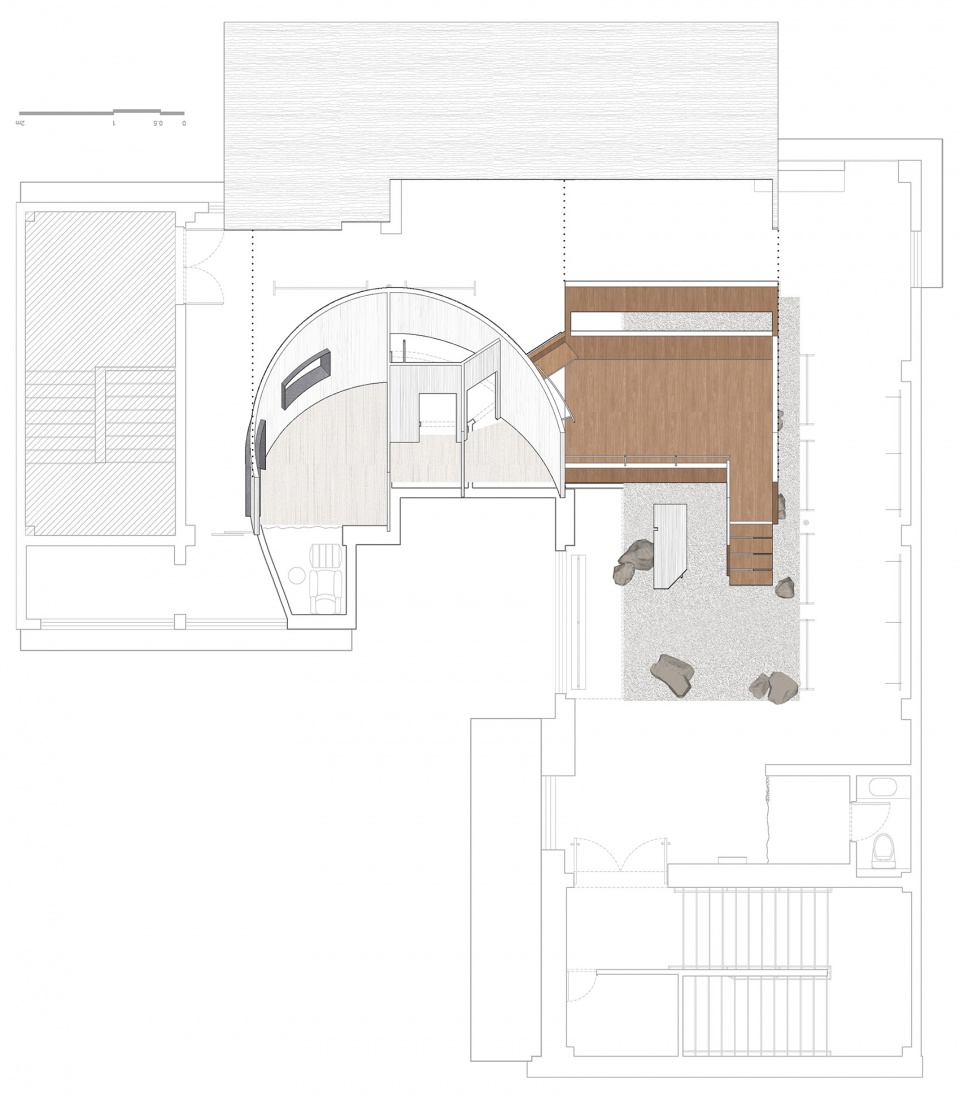 空间分析图 Spatial Analysis©衡建筑 moment boutique store