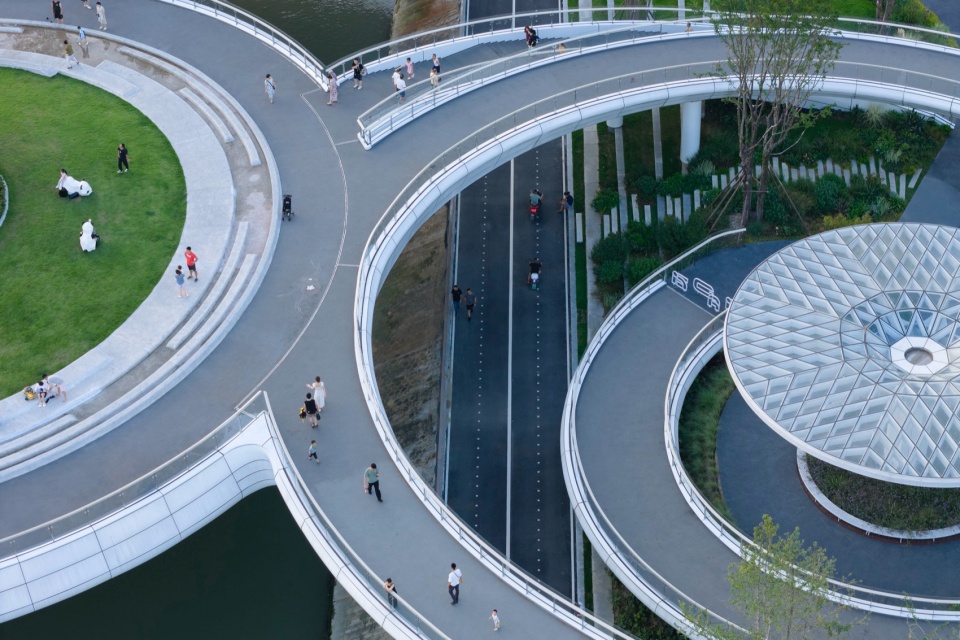 立体花园(河狸景观摄影) chengdu floating park bridge
