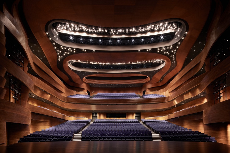 Main Image PES Nanchang bamboo clad hall 1600 seats 竹覆面主剧场 1600座 Ding