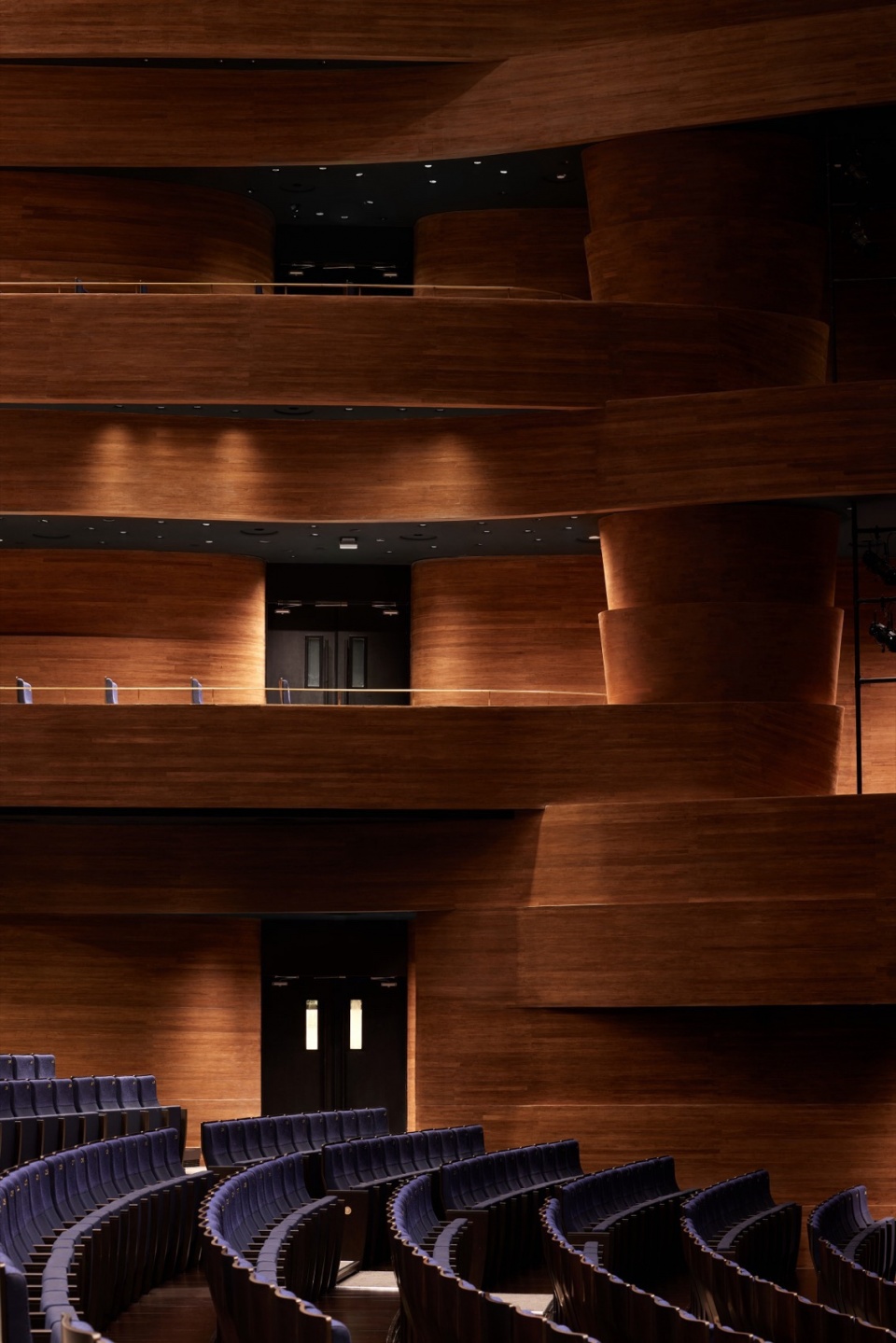 PES Nanchang Main hall double curving bamboo surfaces detail 主剧场双曲竹表面 细节 Ding