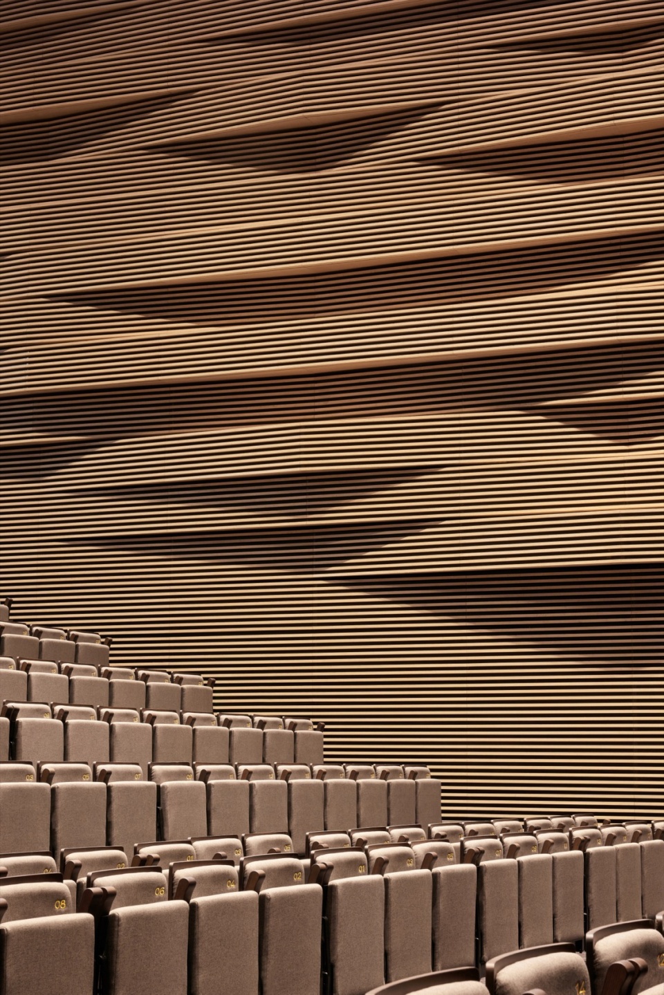 PES Nanchang Multifunction hall bamboo cladding detail 多功能厅 竹表面覆面 细节 Ding